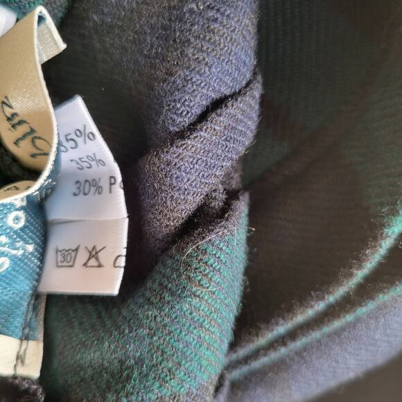 O'Neil of Dublin Plaid Kilt Irish Wrap Wool Blend Pin Tartan Blue Women 32 - Picture 12 of 12